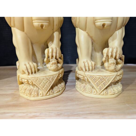 Norleans Chinese Buddhist Imperial Lions Fu Foo Dogs Spiritual Guardian Figures - Picture 7 of 10